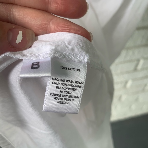 Loft Sleeveless White Button Up Ruffle Blouse Size S/P - Picture 8 of 8